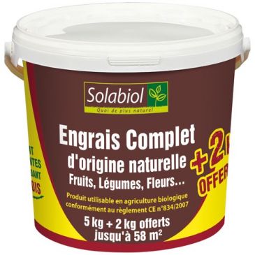 Engrais complet 5 + 2 kg offert