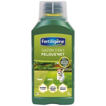 Engrais gazon liquide UAB 3-en-1 Pelous'Net 1 L