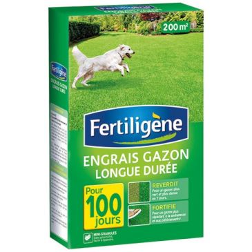 Engrais gazon longue durée 4kg 200m²