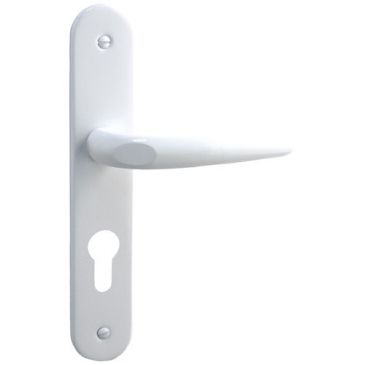 Ensemble poignée york alu blanc perçage cylindre