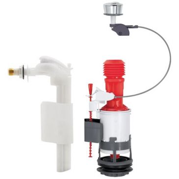Ensemble wc complet avec robinet flotteur et chasse d'eau