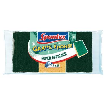 Éponge 3 gratte-éponge