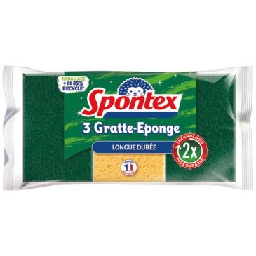 Eponge grattante longue duree x3