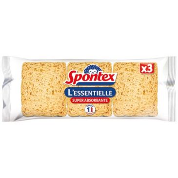 Eponge l'essentielle tous nettoyages menagers x3