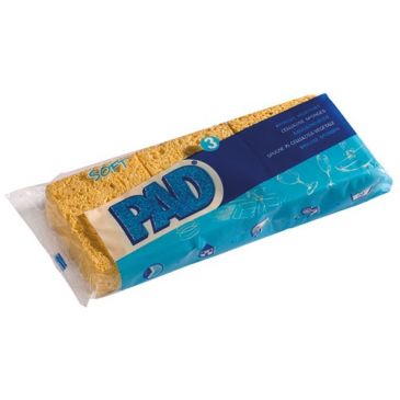 Eponge végétale blonde pad n°2 x 3