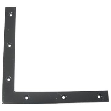 Equerre découpée fraisée - 220 x 24 x 3 mm - noir