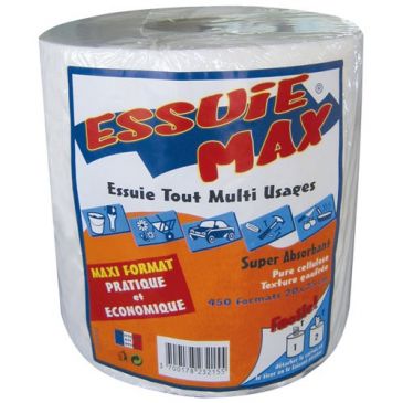 Essuie max gaufre colle blanc bobine 450f h733