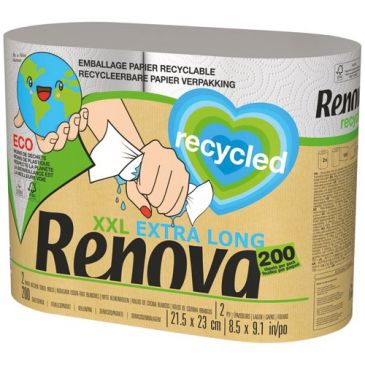 Essuie tout renova eco 100% recyclé 2 rlx