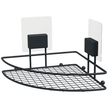 Etagère d'angle noire magic 20 x 20 x 13,5 (h) cm