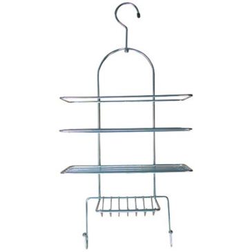 Etagère de douche à suspendre chromée 25x53x11cm