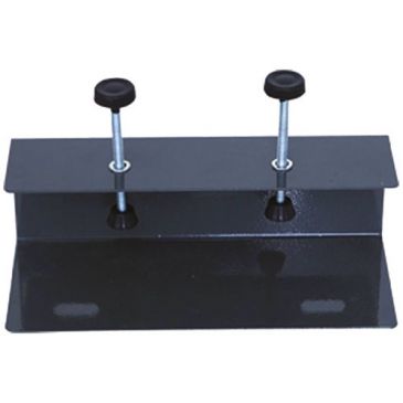 Etrier/supports presentation abattants wc en métal gris