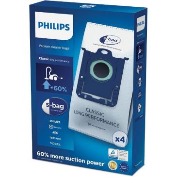 Lot de 4 sacs aspirateur S-bag Classique Longue Performance - FC8021.03