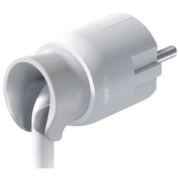 Fiche mâle 2p+t orientable blanc vrac