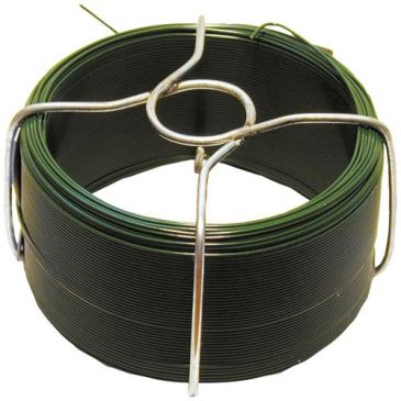 Fil acier plastifié - botillon - L : 30 m - D1.4 mm - vert 