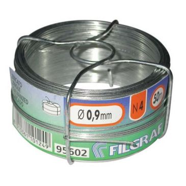 Fil attache - zingué - 1,3 mm - bobine 50 m