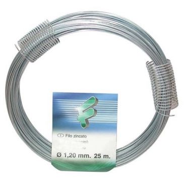 Fil zingué 1.1mm rouleau 25m sc