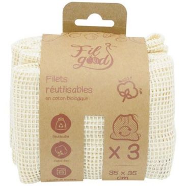 Lot de 3 filets 35 x 35 cm
