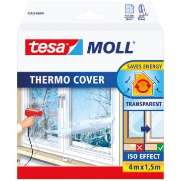 Film de survitrage thermo cover 4 m x 1.50 m transparent