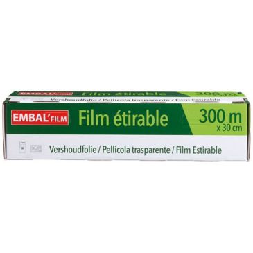 Film étirable - l : 300 m - L : 30 cm