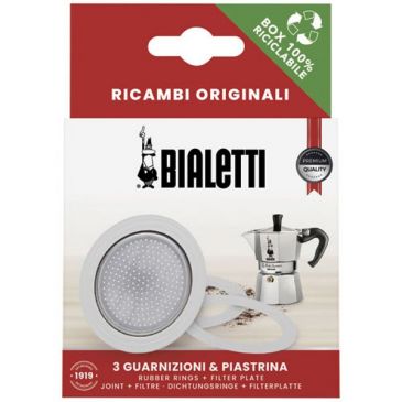 Filtre + 3 joints pour cafetière 2 tasses