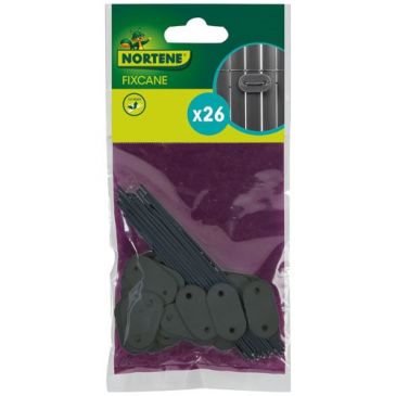 Fixation canisse Fixcane blister de 26 pièces gris
