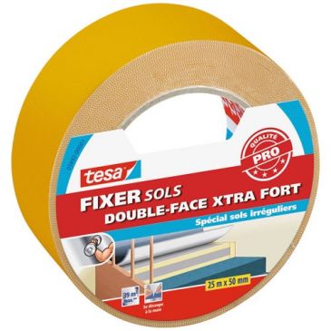 fixation sol double face moquette extrafort 25mx50mm