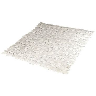 Fond de douche galet pvc incolore 52x52cm