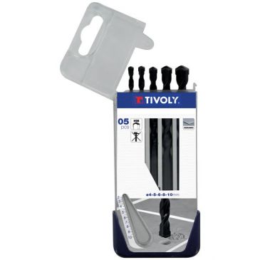Foret carrelage - Essential DIN8039 - coffret de 5 pièces - D : 4 à 10 mm