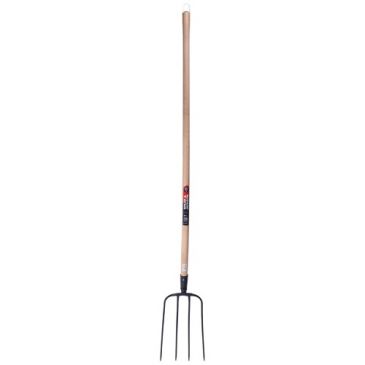 Fourche à fumier à douille 4 dents manche pomme 135cm