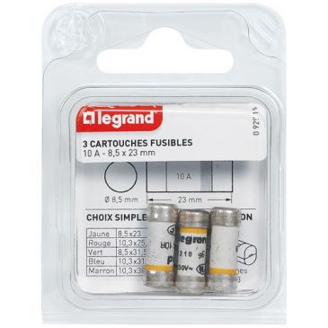 Fusible sans voyant 32a 10x38 blister de 3