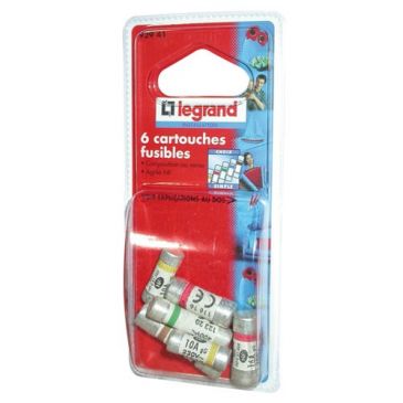 Fusible sans voyant assortis blister de 6