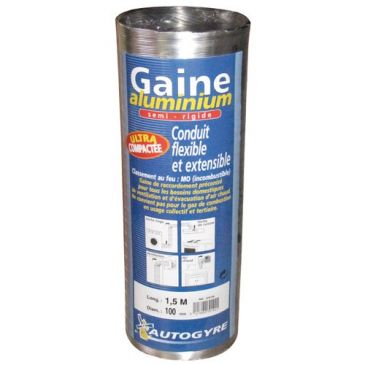 Gaine flexible alu d.150 3ml filet