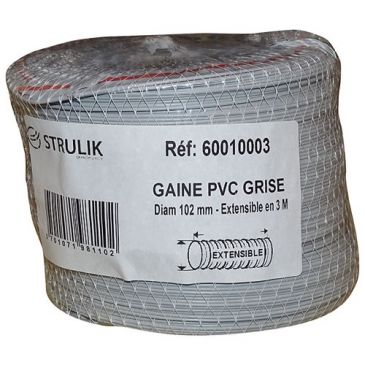 Gaine souple pvc filet d.100mm 3ml