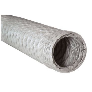 Gaine souple pvc gris d.80mm 6ml filet