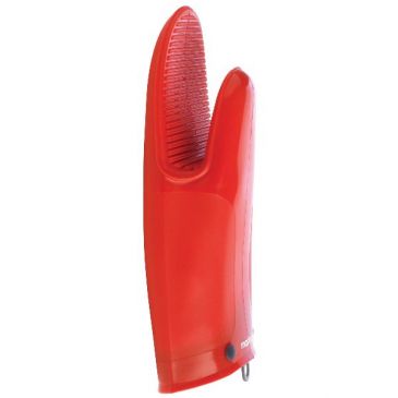 Gant de cuisine silicone & coton Rouge