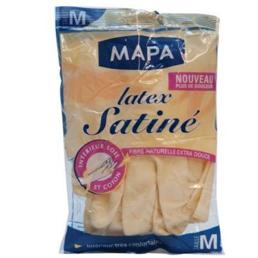 Gant latex satiné taille m 251027