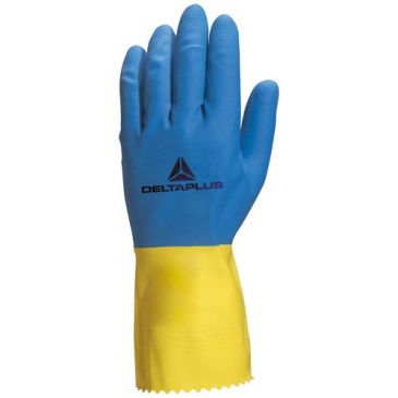 Gant ménage latex bleu / jaune 7/8