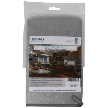 Gant microfibre special inox sur carte