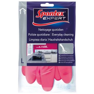 Gants nettoyage latex taille 7 travaux entretien