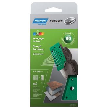 Patin auto-agrippant - garniture multi-air - pour ponceuse vibrante - grain
