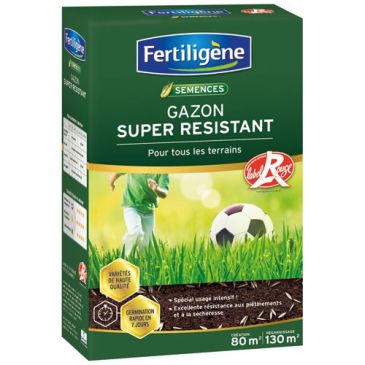 Gazon super résistant Label Rouge 80m² 2kg