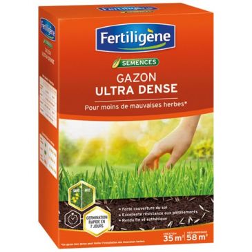 Gazon - ultra dense - pour moins de mauvaises herbes - 35 m²