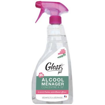 Gloss alcool ménager 70° pulvérisateur 750 ml