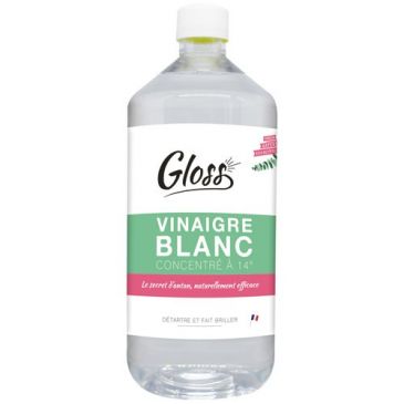 Gloss vinaigre blanc 14° eucalyptus 1l