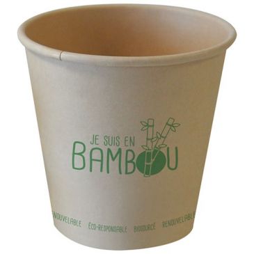 Goblet en bambou 25 cL - Lot de 50