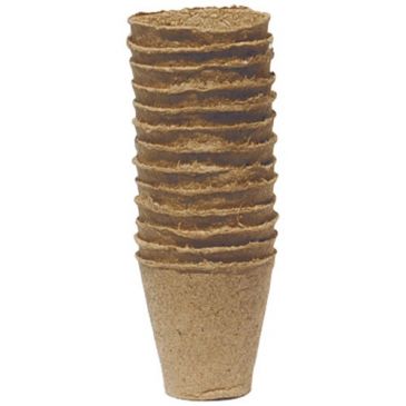 Godets 12 pots carrés Growing 8 x 8 cm compostable
