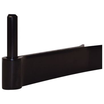 Gond à sceller renforcé - D16 - 130 x 40 mm x 5 mm - noir