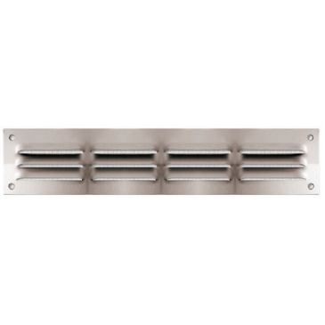 Grille 50 x 240 mm alu anodise avec moustiquaire