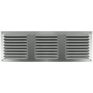 Grille à persiennes en applique avec moustiquaire - L : 300 mm - H : 150 mm