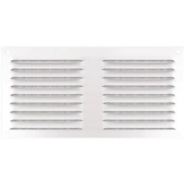 Grille alu blc à persiennes en appli.mousti.100x200 sachet